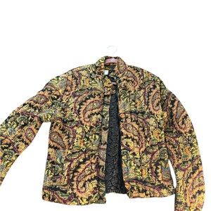 Women’s Paisley Patterned Jacket Large